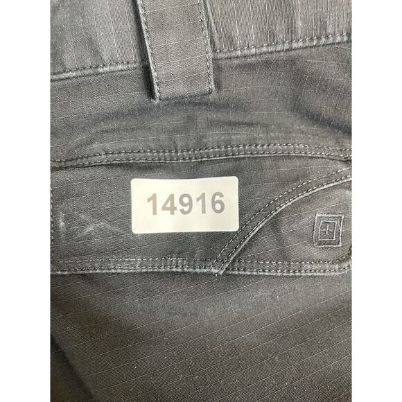 5.11 Tactical Series Pants Mens 34x34 Black Cargo Regular Fit Elastic Waist - Picture 13 of 13
